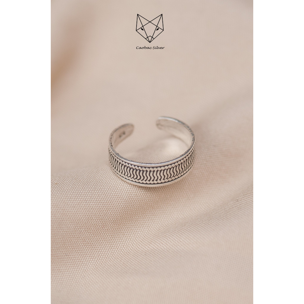 Nhẫn Chân Nữ Caobac Sliver Chất Liệu Bạc Thái Cao Cấp Thiết Kế Hoạ Tiết Đơn Giản Tế Món Quà Dành Tặng Riêng Cho Bạn Gái