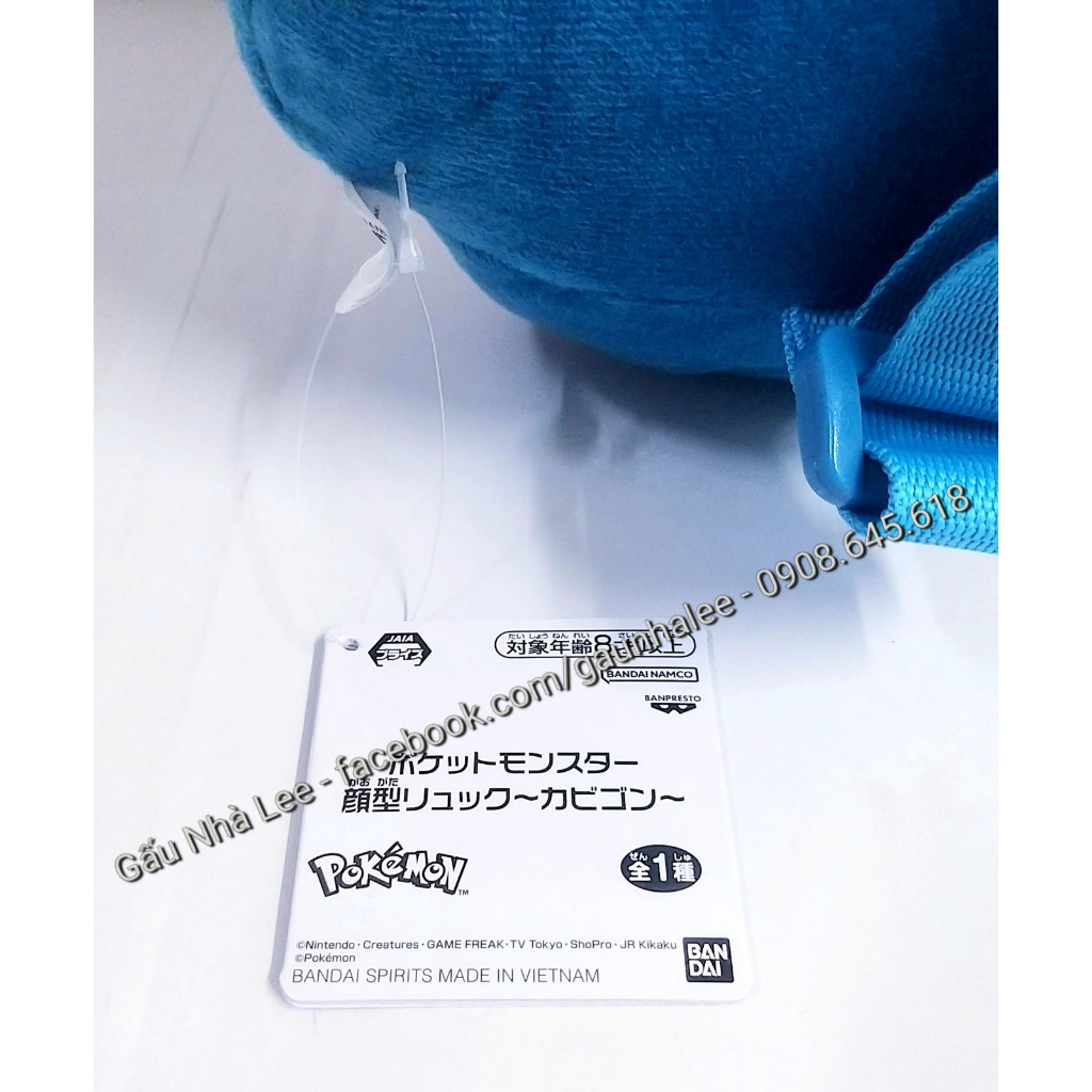 Balo P0kemon Snorlax, size 36cm, lông đẹp mịn xịn sò, mới 100%, full tem tag giấy