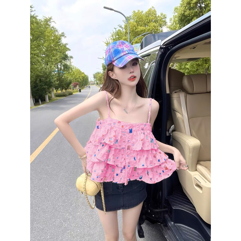 Áo hai dây sắc màu