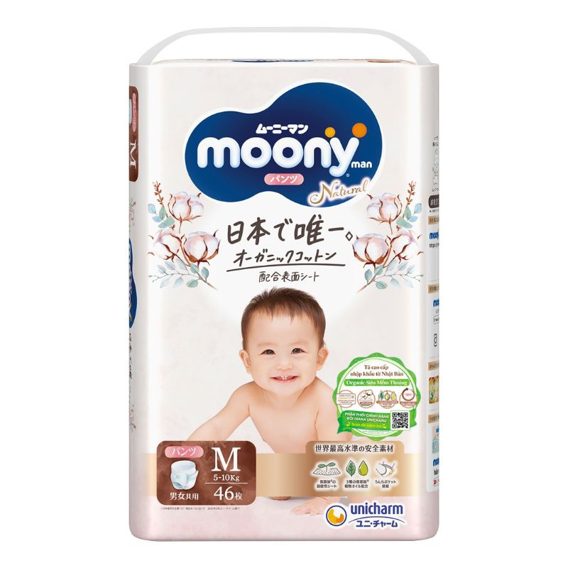 MOONY NATURAL TÃ QUẦN M46 (5 -10KG)