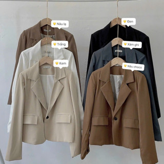 Áo khoát vest nữ dáng lửng form chuẩn