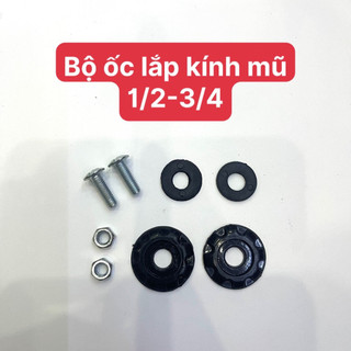 Bộ ốc vít gắn kính nón bảo hiểm 1/2 - 3/4
