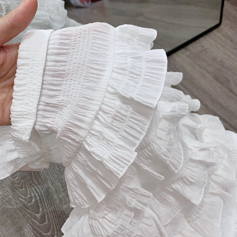 Đầm Melisa trắng nhiều tầng bé gái siêu đẹp