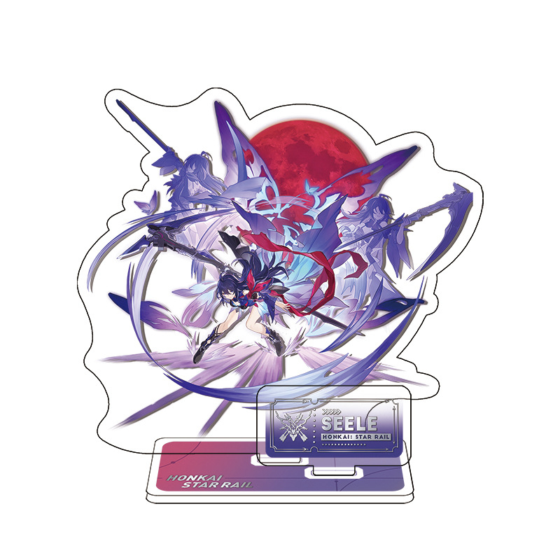 Standee Honkai Star Rail, mô hình Seele, Bronya, JingYuan, Kafka, Blade, Himeko, Bailu và các nhân vật khác