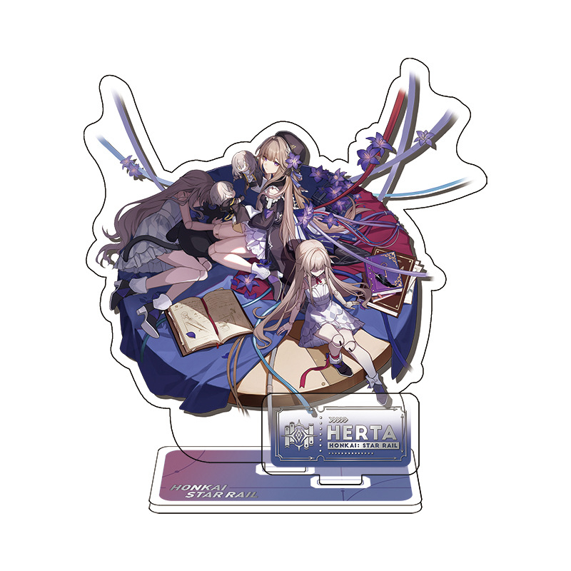 Standee Honkai Star Rail, mô hình Seele, Bronya, JingYuan, Kafka, Blade, Himeko, Bailu và các nhân vật khác