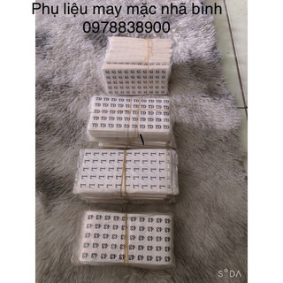 SIZE Decal dán số và chữ dán thẻ bài quần áo