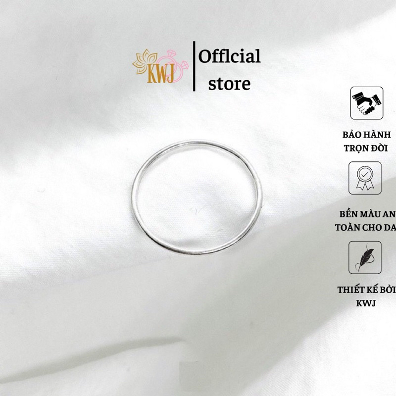 Nhẫn chỉ trơn ⚡️ Siêu Hot⚡️ Bạc Ta, nhẫn nữ cá tính