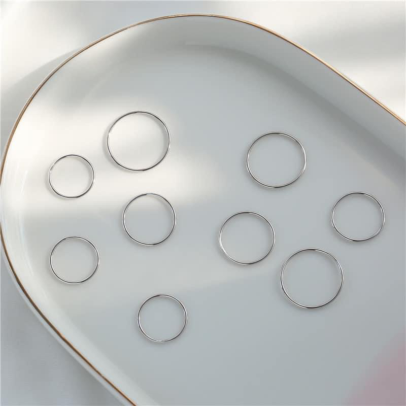 Nhẫn chỉ trơn ⚡️ Siêu Hot⚡️ Bạc Ta, nhẫn nữ cá tính