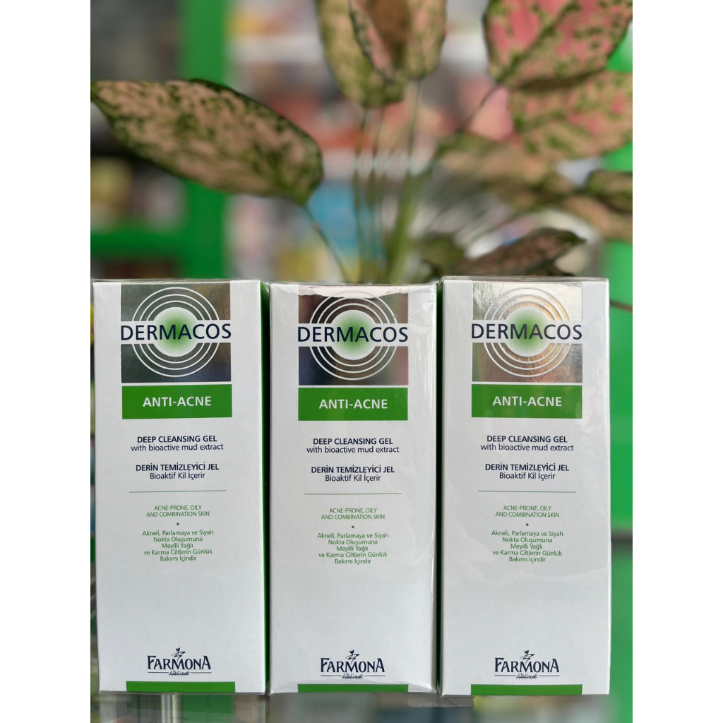 Sữa rửa mặt Dermacos Anti-Acne Deep Cleansing Gel 150ml làm sạch sâu cho da dầu - NT Bình An