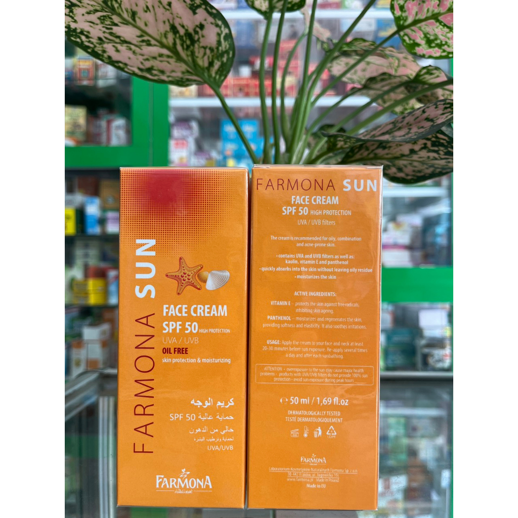 [50ml] Kem chống nắng Farmona Sun SPF 50 Oil Free dành cho da dầu mụn - NT Bình An