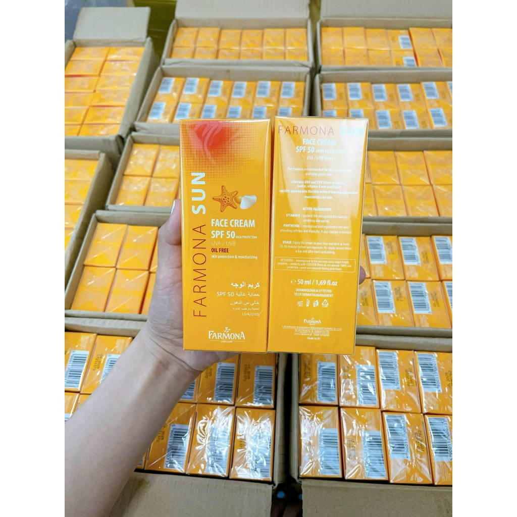 [50ml] Kem chống nắng Farmona Sun SPF 50 Oil Free dành cho da dầu mụn - NT Bình An