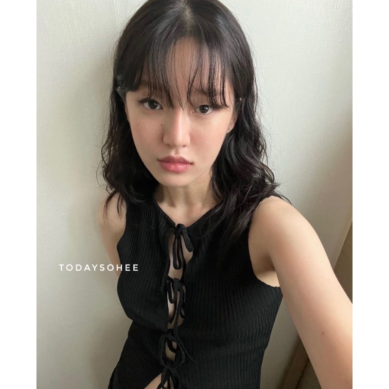 Áo sát nách thắt nơ