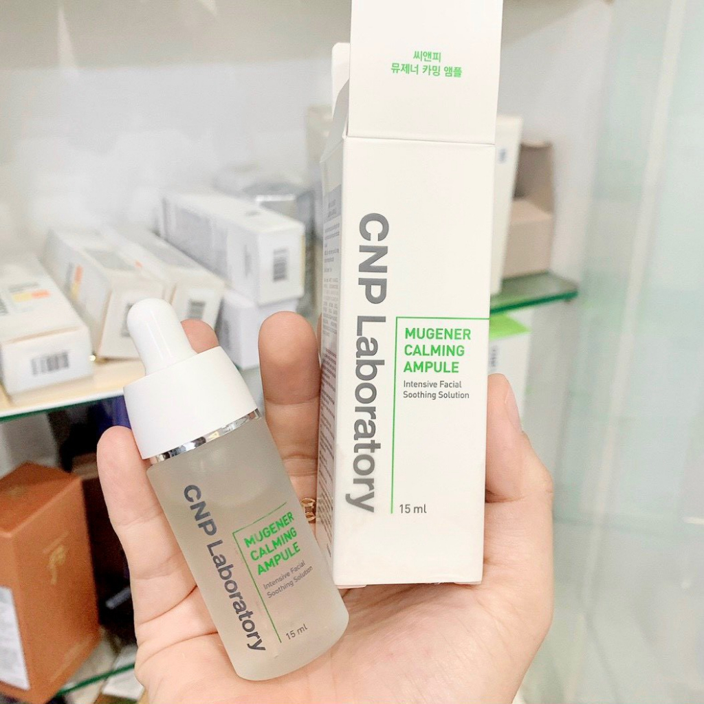 Tinh chất ốc sên dịu da giảm viêm CNP Mugener Calming Ampule 15ml - Chính hãng tem LGVina