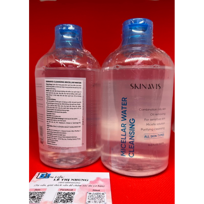 Nước Tẩy Trang Làm Sạch Sâu  Skinavis Micellar Water 300ML