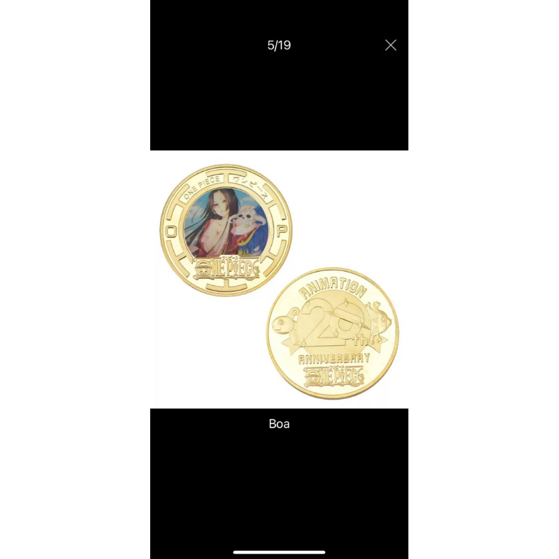 Đồng xu One Piece kỷ niệm 20 năm in hình nhân vật Hải Tặc, Anime