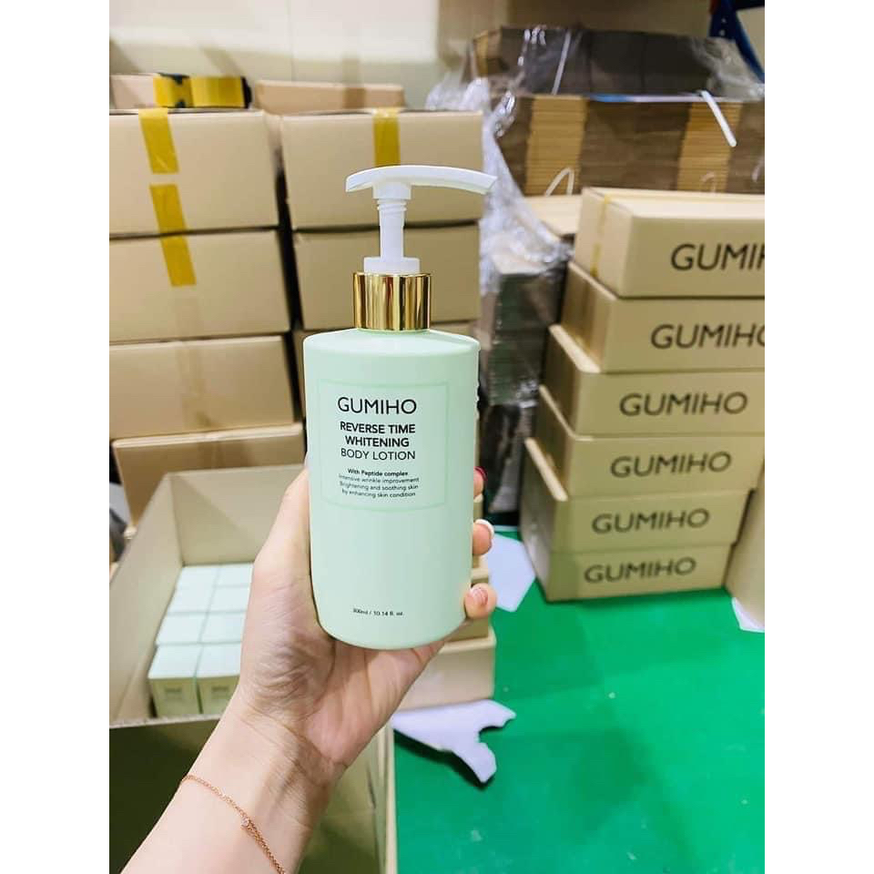 Kem dưỡng Body GUMIHO Hàn Quốc 300ml. Dưỡng trắng, nâng tone, cấp ẩm cho da, thơm mùi nước hoa pháp