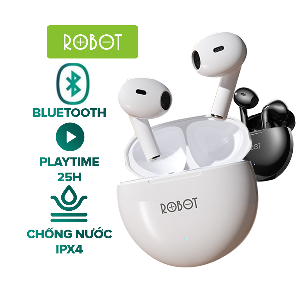 Tai nghe bluetooth Vivan Flybuds T10 thiết kế tai nghe không dây bass mạnh đàm thoại trong rõ tích hợp microphone tiện d