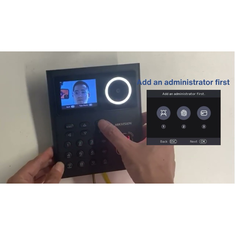 Máy chấm công khuôn mặt Hikvision DS-K1T320EX