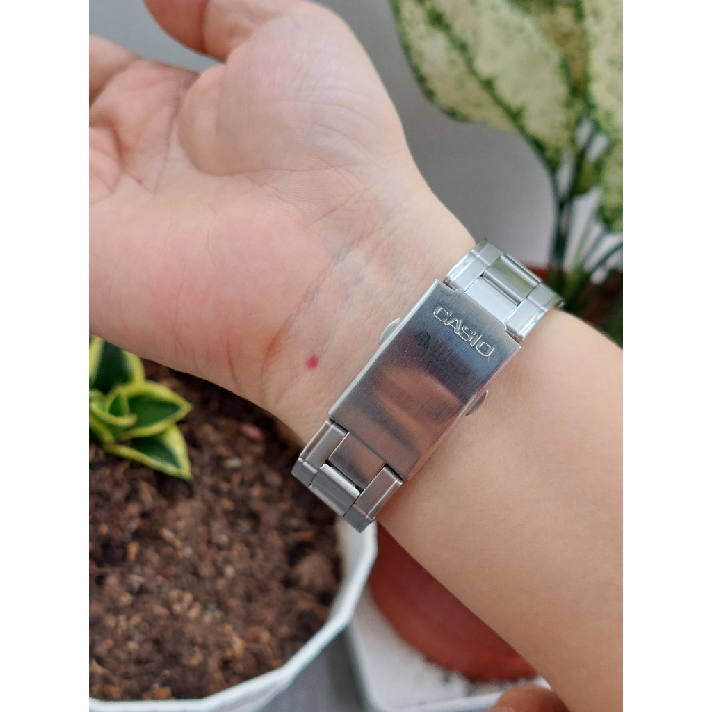 Đồng hồ nam Casio Telememo AW.80 dây thép 2 máy chạy pin hàng Si