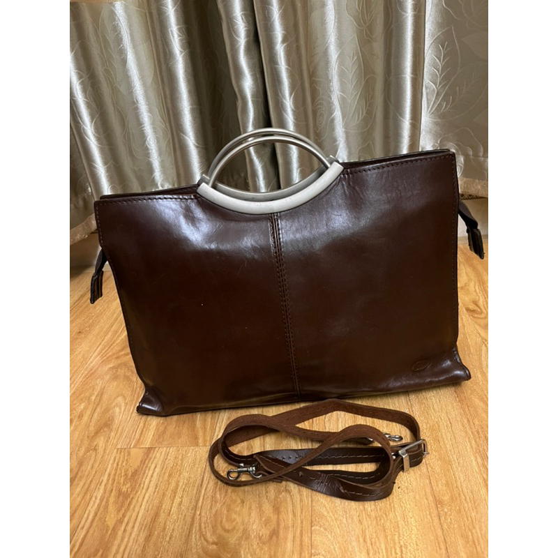 Túi da mộc dầy 2hand