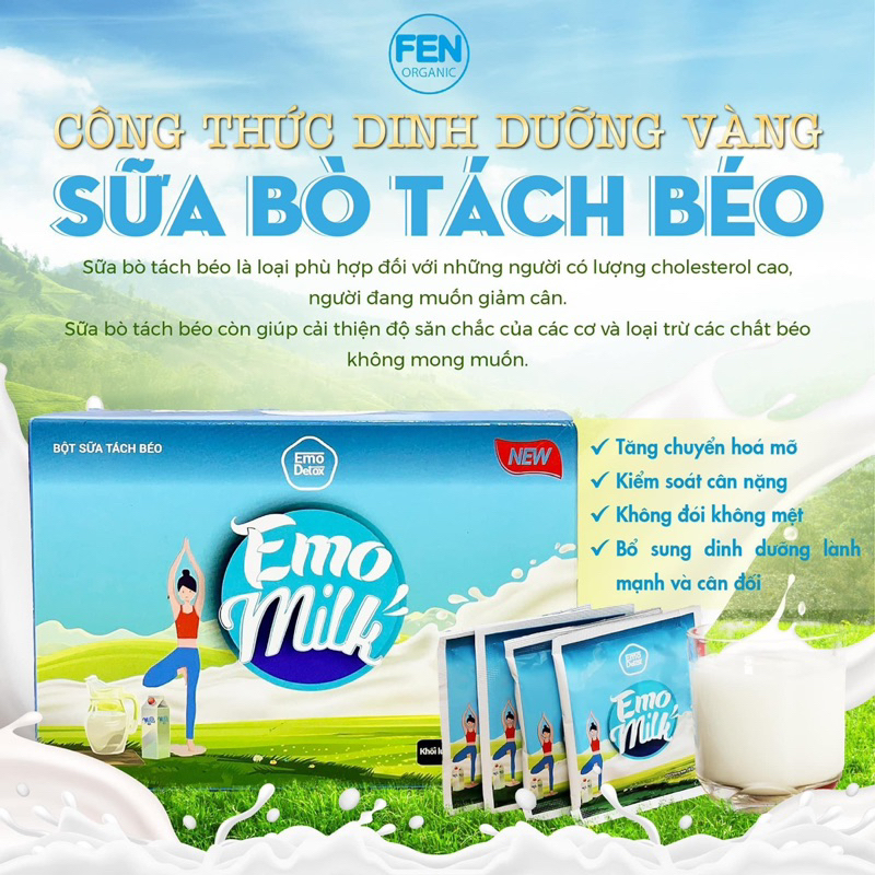 SỮA GIẢM CÂN TÁCH BÉO EMO MILK
