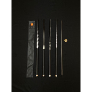 Cơ Bida Little Monster PQ Ngọn Full Carbon . Full Phụ Kiện.