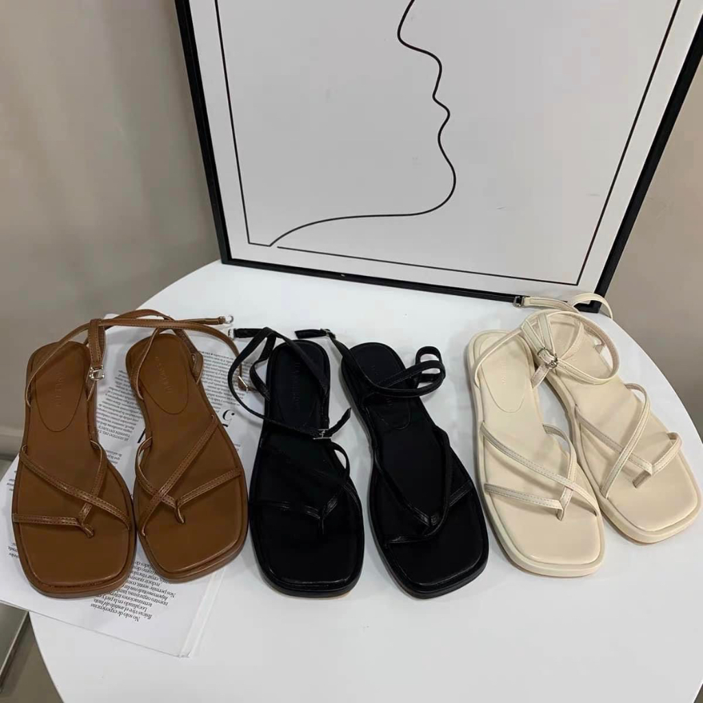 SANDAL QUAI CHÉO DÂY MÃNH, THIẾT KẾ NHẸ NHÀNG ĐƠN GIẢN