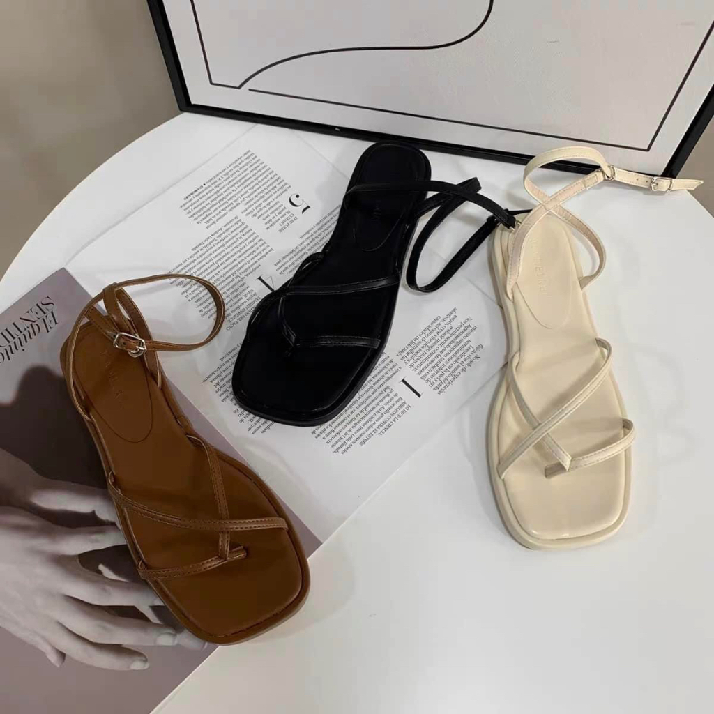 SANDAL QUAI CHÉO DÂY MÃNH, THIẾT KẾ NHẸ NHÀNG ĐƠN GIẢN
