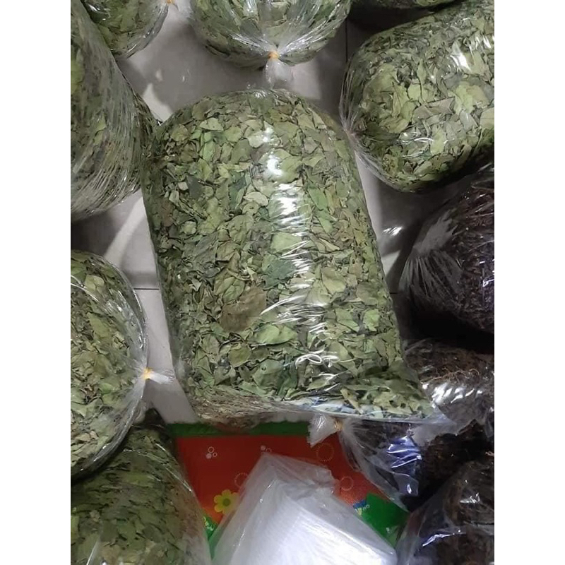 1kg lá găng nguyên chất loại 1 phơi khô gửi kèm công thức làm