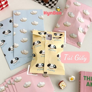   Kèm Sticker  Túi Giấy Kraft Mini HynBee Họa Tiết Hoạt Hình Nhật Bản Dùng Để Bánh Kẹo Gói Quà Tặng Đồ Dùng Học Tập 