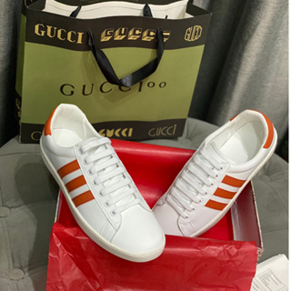 Giày Thể Thao Sneakers Gucci X Adidas Originals Gazelle Hq8853, Giày Thể  Thao Adidas Gucci Gazelle White Da Thật | Shopee Việt Nam