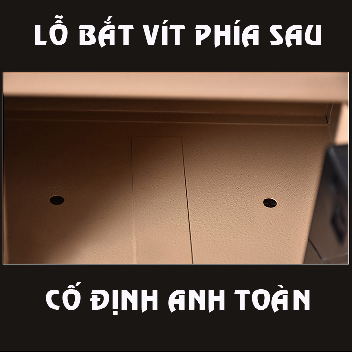 Két sắt mini cho bé , tủ đựng tiền mini để bàn khóa điện tử chống cháy có khe nhét tiền  kt D23cm x R17cm x C17cm