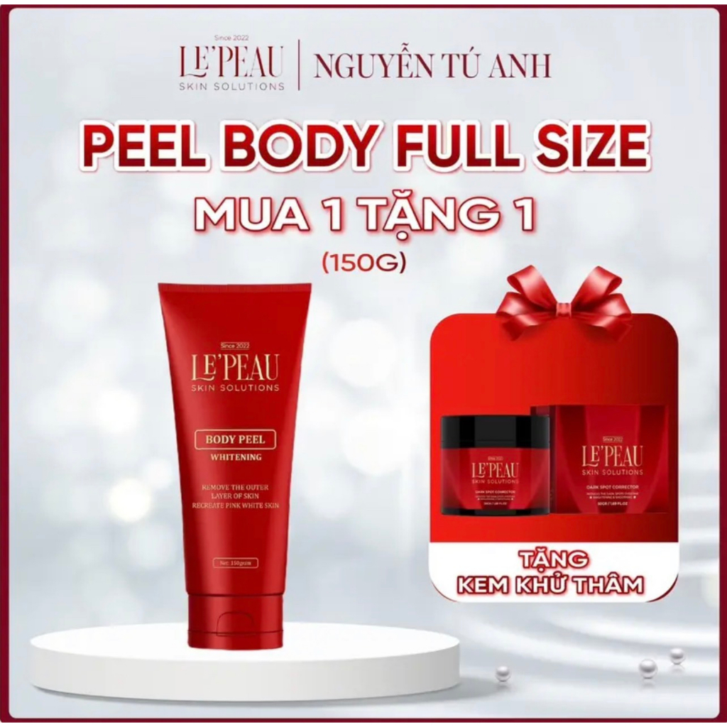 CHÍNH HÃNG Kem bong da, Peel nách Retinol, peel chân, peel body, khử thâm làm trắng da toàn thân Lepeau