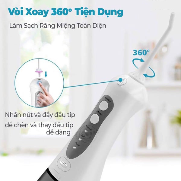 Combo 9 Máy Tăm Nước RAMIE Cao Cấp Chính Hãng Chống Nước