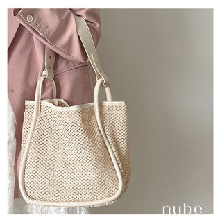 Túi tote lưới đan dạng cói đeo vai, hot trend