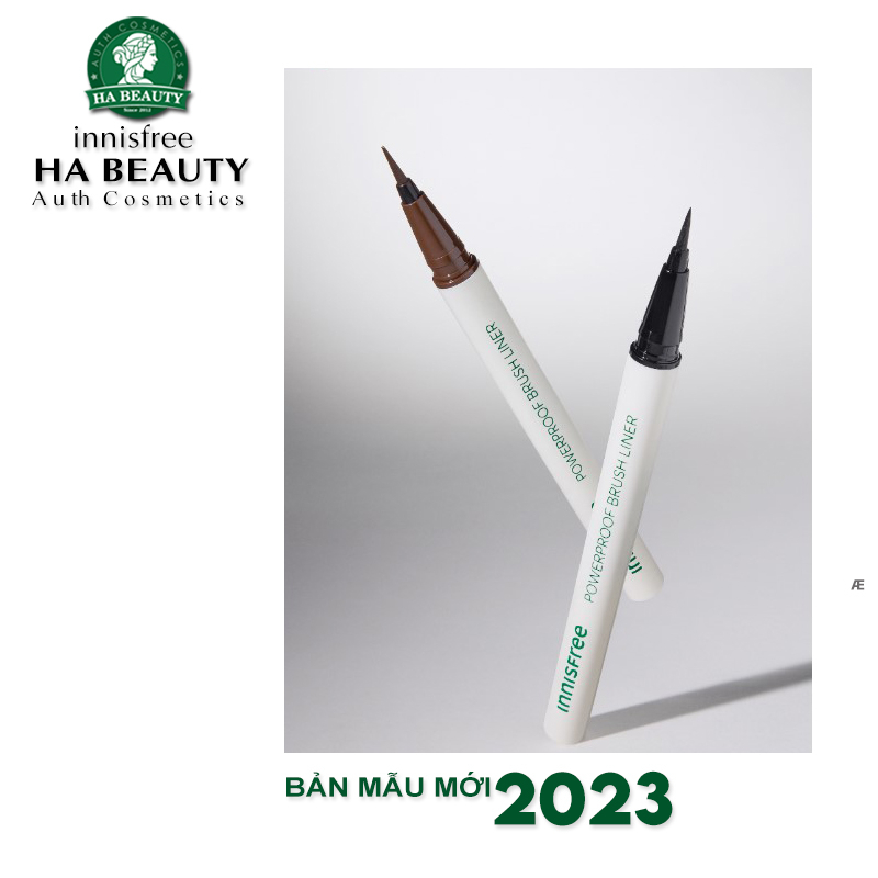 Cọ kẻ mắt chống thấm nước innisfree Power Proof Brush Liner 0.6g
