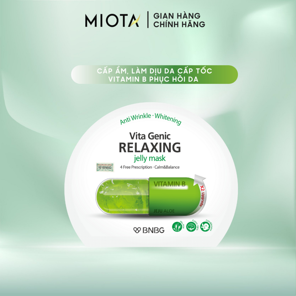 Mặt Nạ Giấy BNBG Vita Genic Relaxing Jelly Mask Chăm Sóc Da Toàn Diện 30ml