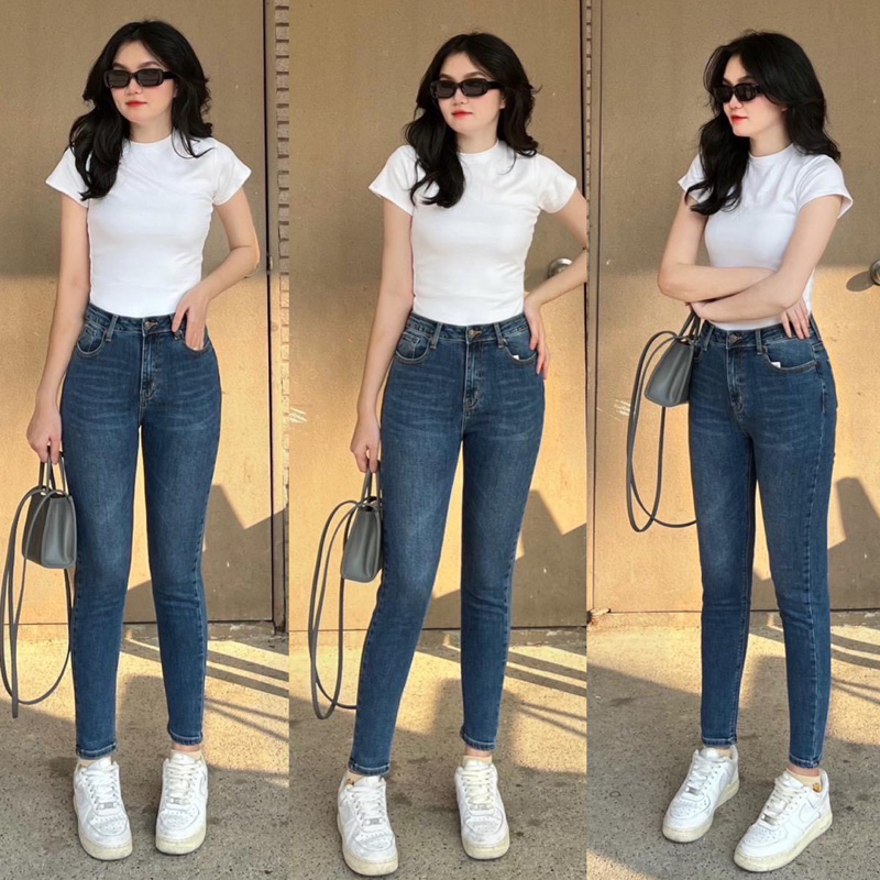 Quần Skinny Jean Nữ Dáng Dài VNXK