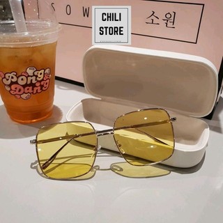 Kính Mát Gọng Vuông Hàn Quốc Chilistore Kính Râm Thời Trang Chống UV 0194 - Chili Store