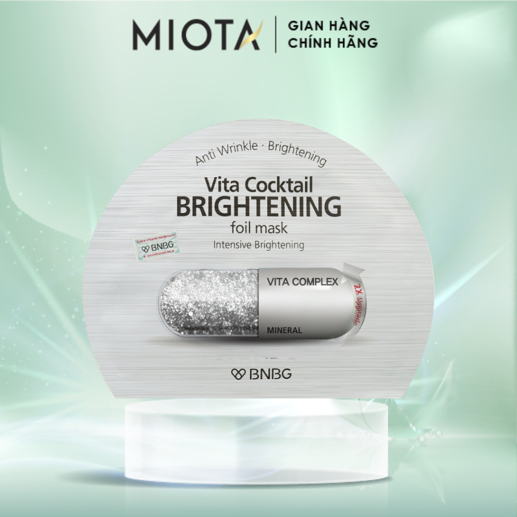 Mặt Nạ Giấy BNBG Vita Cocktail Brightening Foil Mask Chăm Sóc Da Toàn Diện 30ml