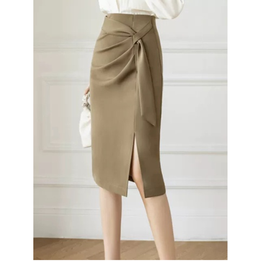 Chân váy A xẻ nhúm 70cm_CV01