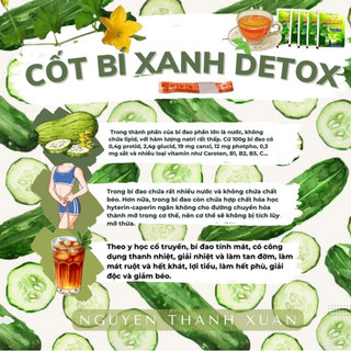 (Chính Hãng) COMBO 2 HỘP CỐT BÍ XANH DETOX