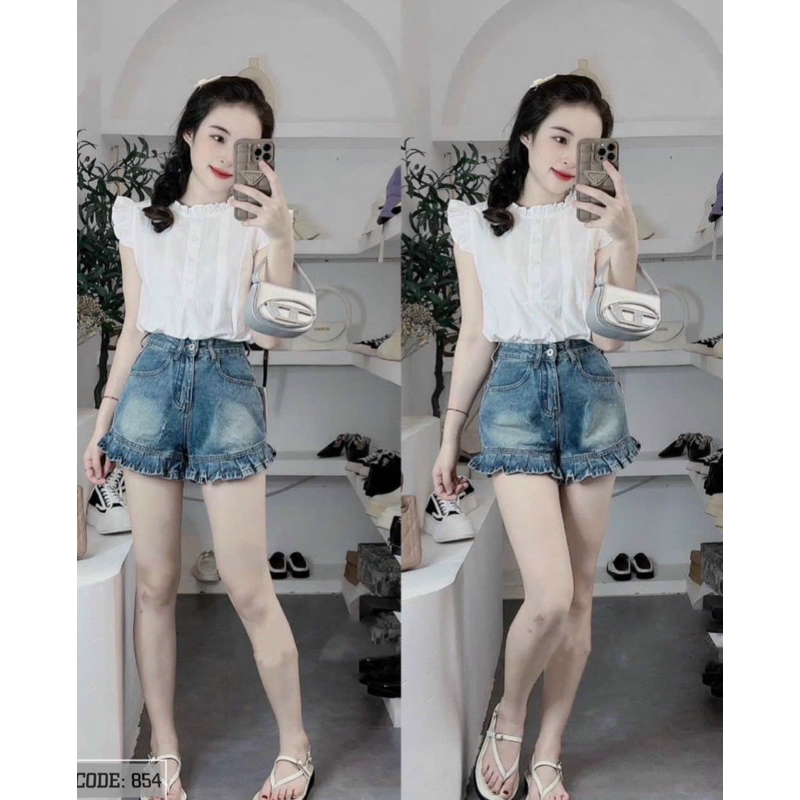 QUẦN SHORT JEANS LAI BÈO (KÈM VIDEO HÌNH THẬT)