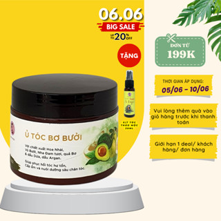 [Mã BMLT35 giảm đến 35K đơn 99K] Kem ủ tóc Bơ Bưởi, ủ tóc phục hồi dưỡng mượt, cải thiện hư tổn, gãy rụng MỘC NHAN 150gr