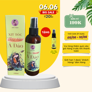 Xịt mọc tóc Thảo mộc Ả Đào - Tinh dầu Bưởi rừng và Hương Nhu kích tóc mọc nhanh, mềm mại MỘC NHAN 100ml