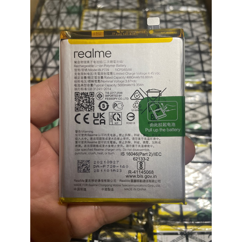 Pin Blp729 Realme C3/C3i/C5/C5i/C20 zin hãng , bảo hành 1 tháng