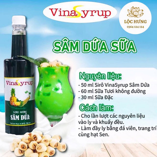 Siro sâm dứa vinasyrup 750ml