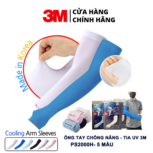 [1 Cặp] Ống Tay Chống Nắng & Tia UV 3M Mipan AquaX UV Protection Cool Wristlet PS2000H xỏ ngón