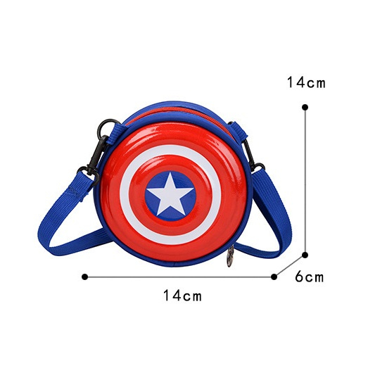 Túi Đeo Chéo Cho Bé Trai Thời Trang Mẫu Siêu Anh Hùng 14x14x6cm