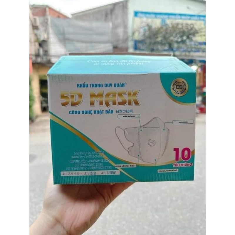 KHẨU TRANG 5D CHÍNH HIỆU DUY QUÂN